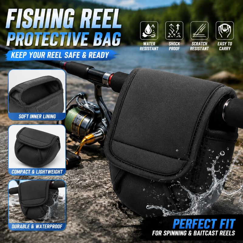 Reel Cover - Beschermhoes voor vismolens, draagtas voor molens,