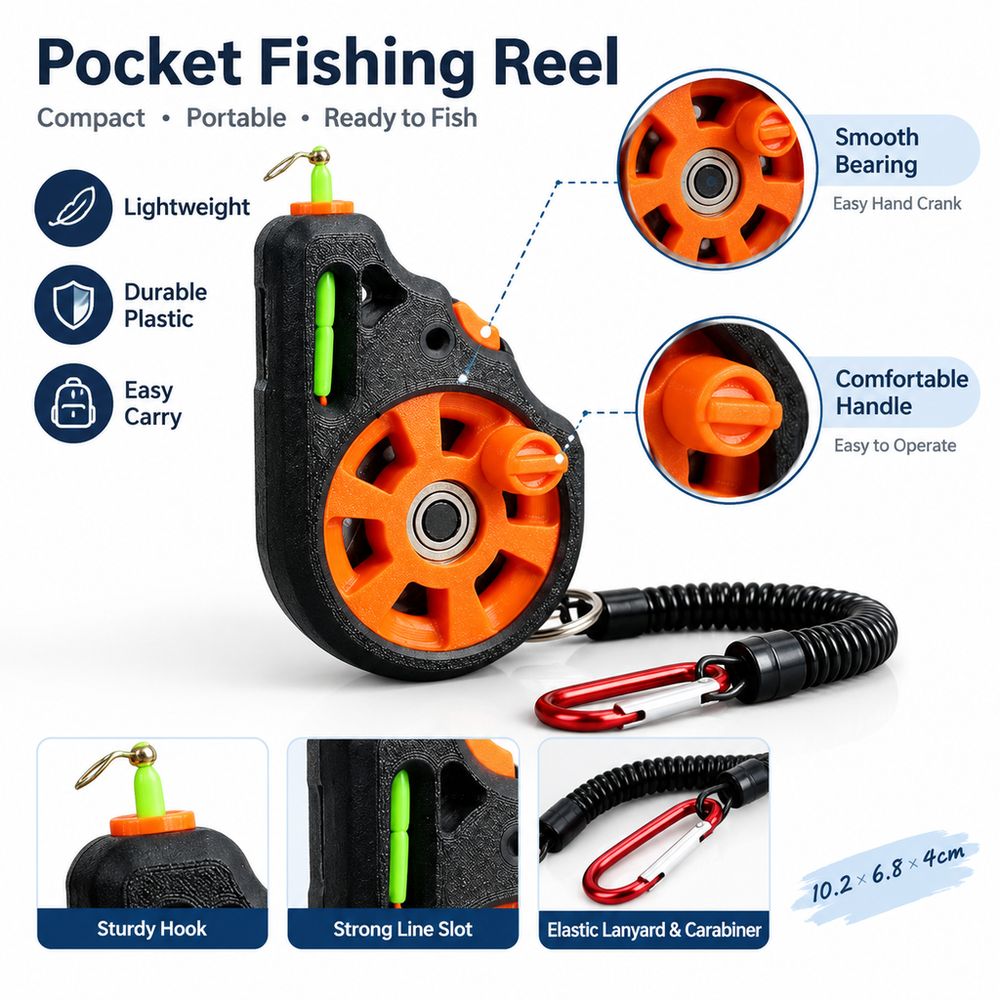 Nieuwe handmatige haspel, zakf - Fly Reel recensie en prijs